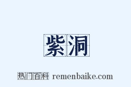 紫洞是什么意思的图片